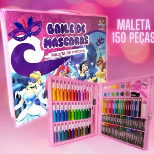 Unicolors kit pintura estudio colorir maleta escolar completo com 208 peças para colorir e criar/ menino e menina - Image 9