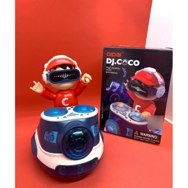 Boneco robo Dj coco maluco pista de dança interativa com luzes e som - Image 2