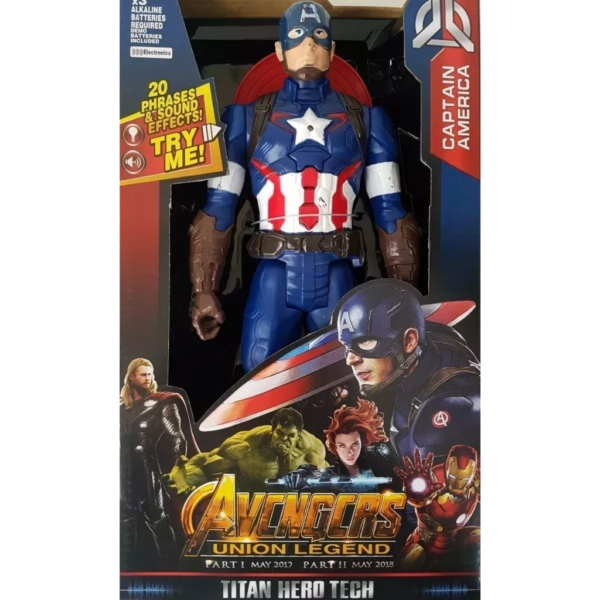 Kit 4 Bonecos Vingadores Super Herois 30 Cm Articulados - Image 7