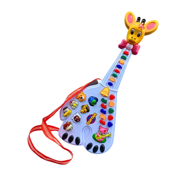 Brinquedo Guitarra Musical Girafa Teclado Infantil Som - Image 2